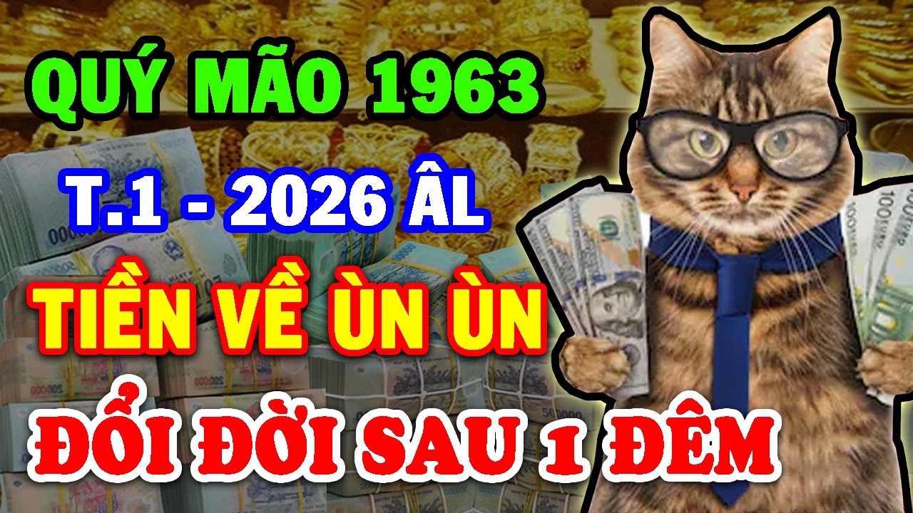 Tin Vui Tuổi Quý Mão 1963 Tháng 1 Ăn Đậm Lộc Trời TRÚNG LỚN 2 Lần Liên Tiếp Tiền Về Ngập Két