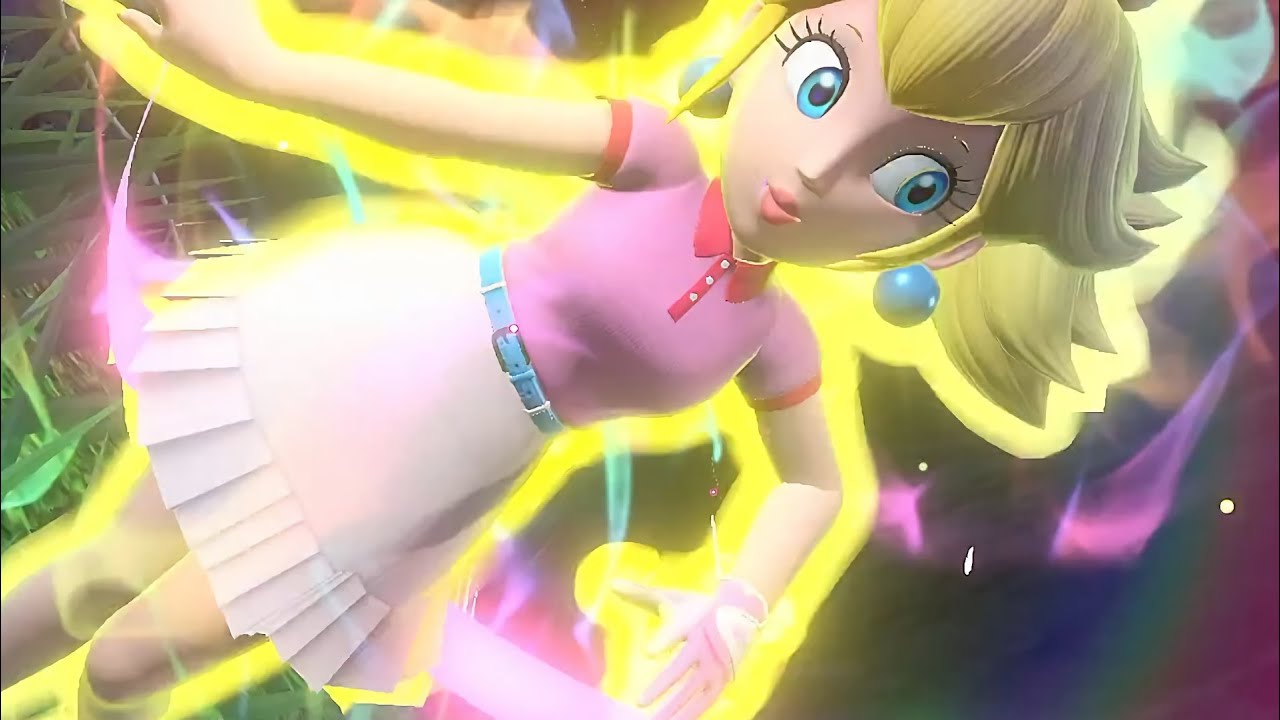 Mario Golf Super Rush Peach vs Daisy vs Pauline vs Waluigi in Ridger Lake