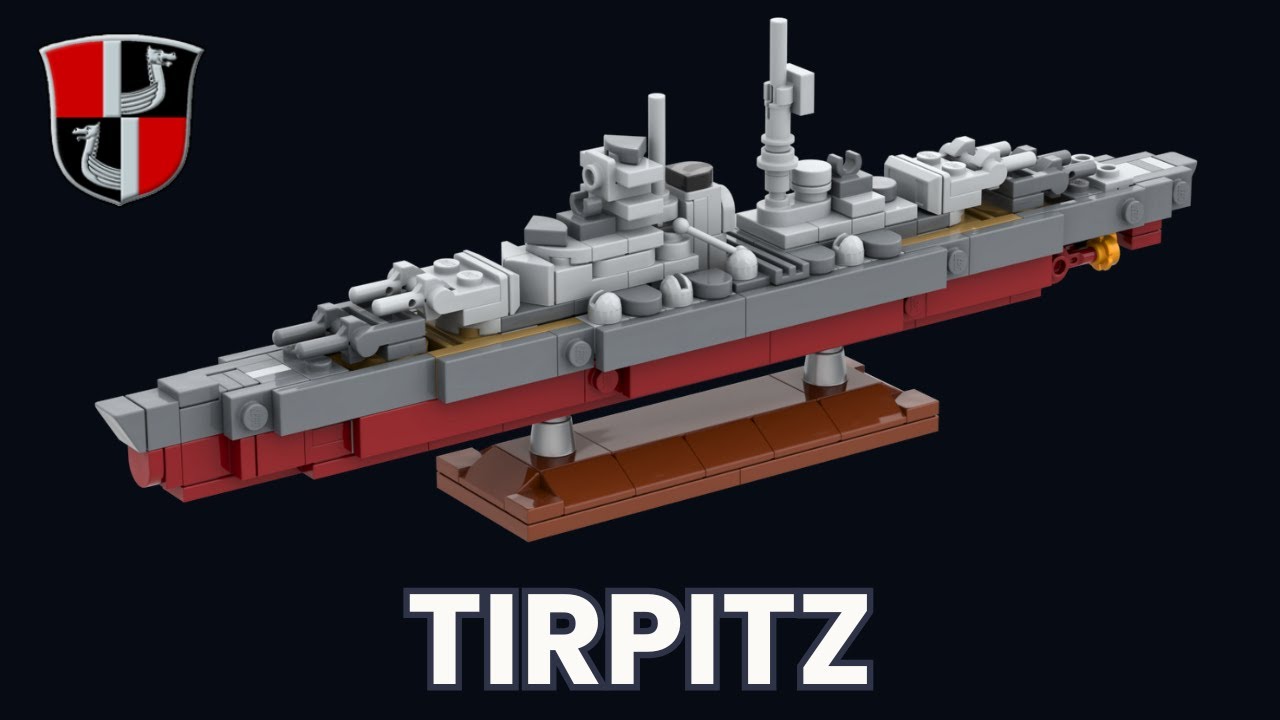 LEGO Battleship Tirpitz MOC [1:1000] [270 Parts]