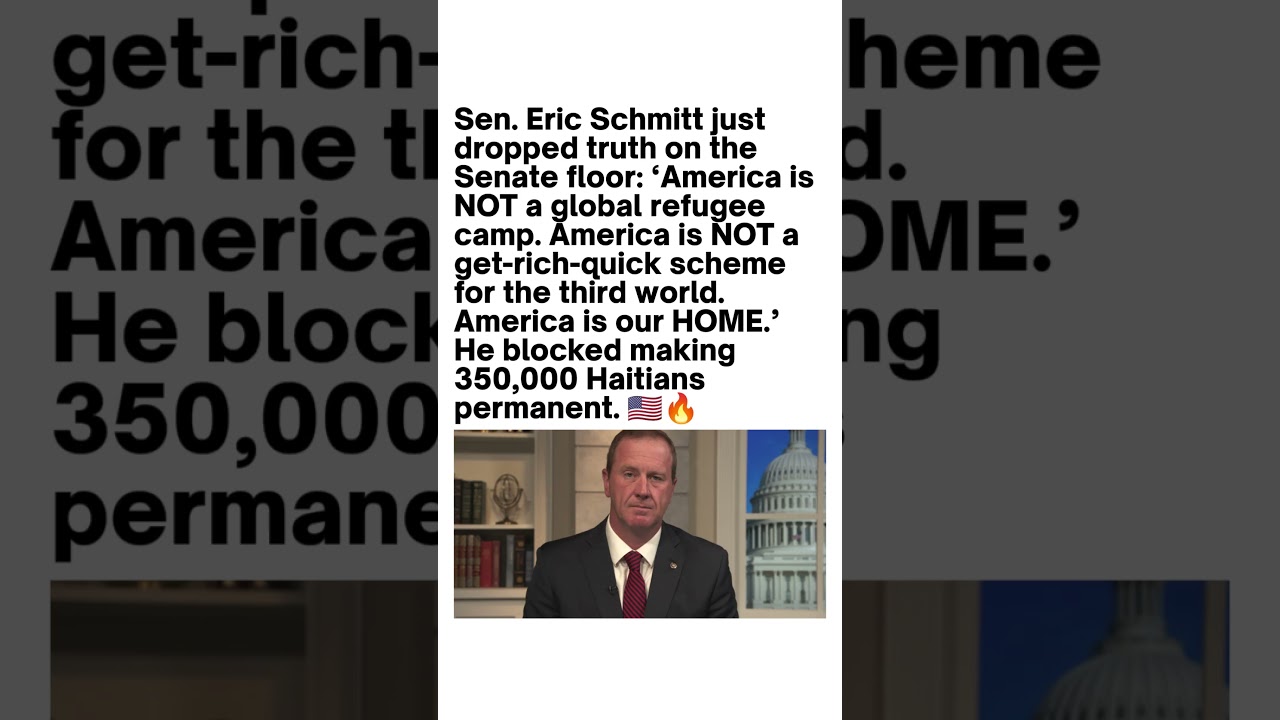 Eric Schmitt's Senate Speech Goes Viral 🇺🇸