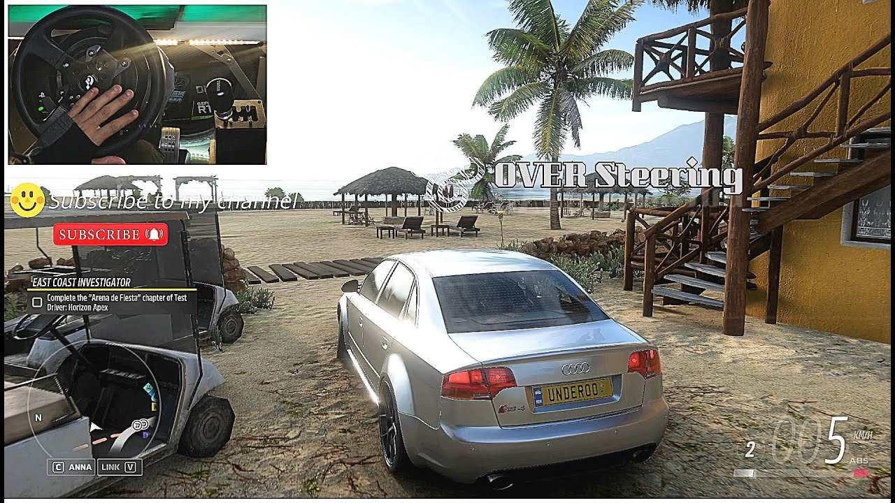 AUDI RS4(2006-2008)!! Backfire Sounds🔥🔥  - Forza Horizon 5 | Thrustmaster t300 RS GT  | 2k 60fps pc