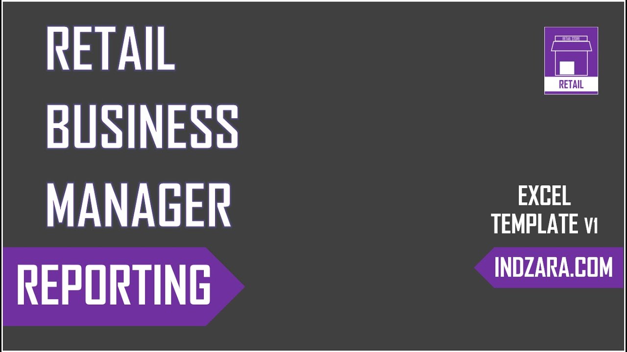 Retail Business Manager - Excel Template - v1 - Reporting