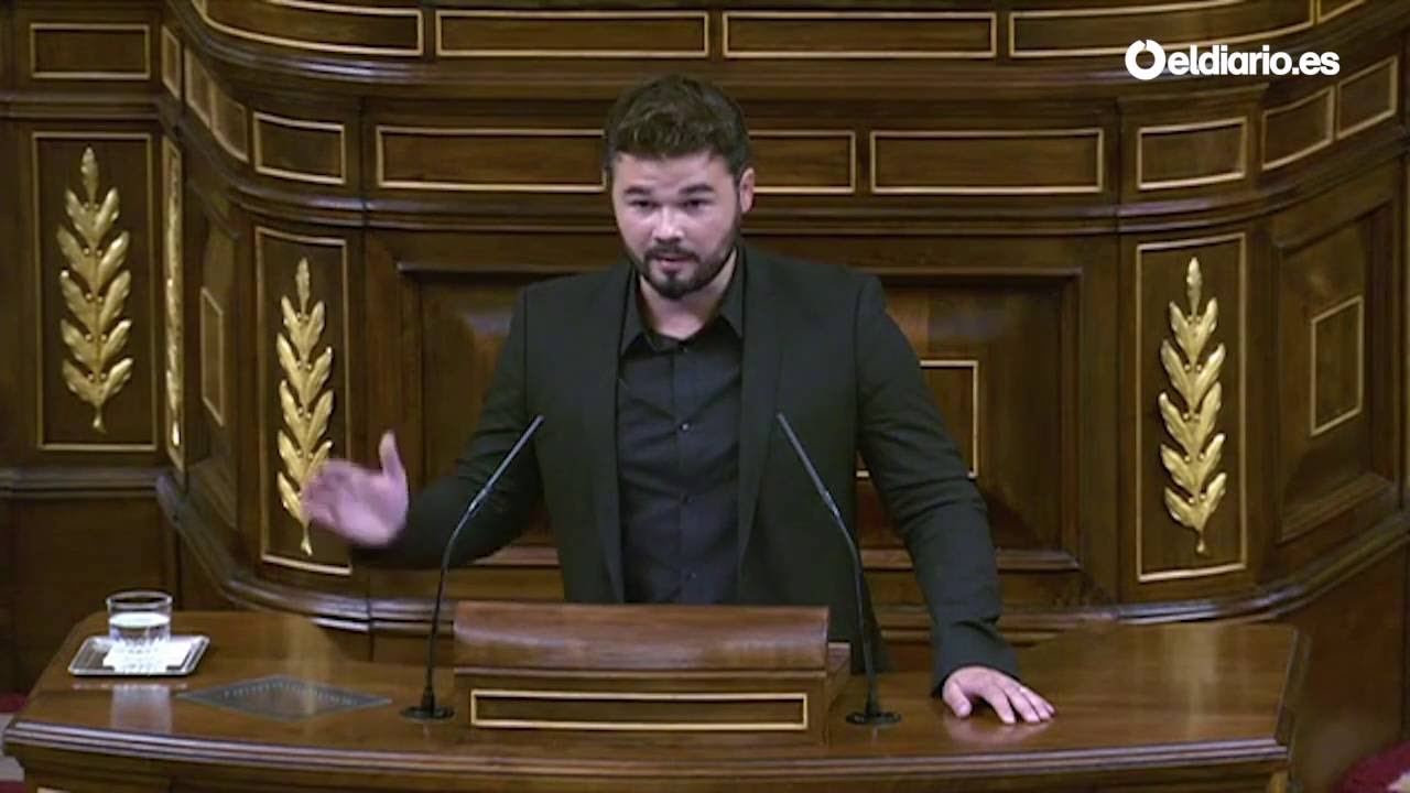 Los más de siete minutos de preguntas de Rufián al Congreso