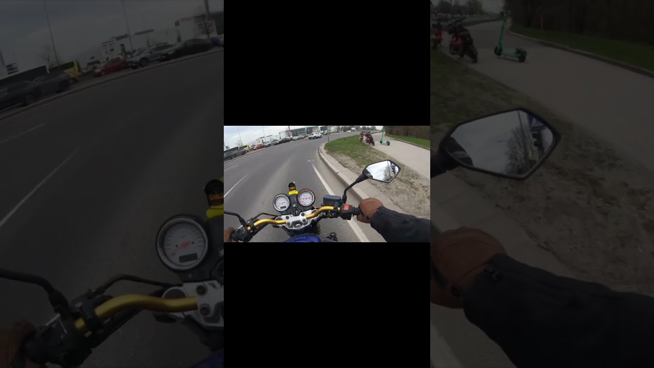 Honda CB600 Hornet. 0-100 km/h test. Shorts | JureckijLife