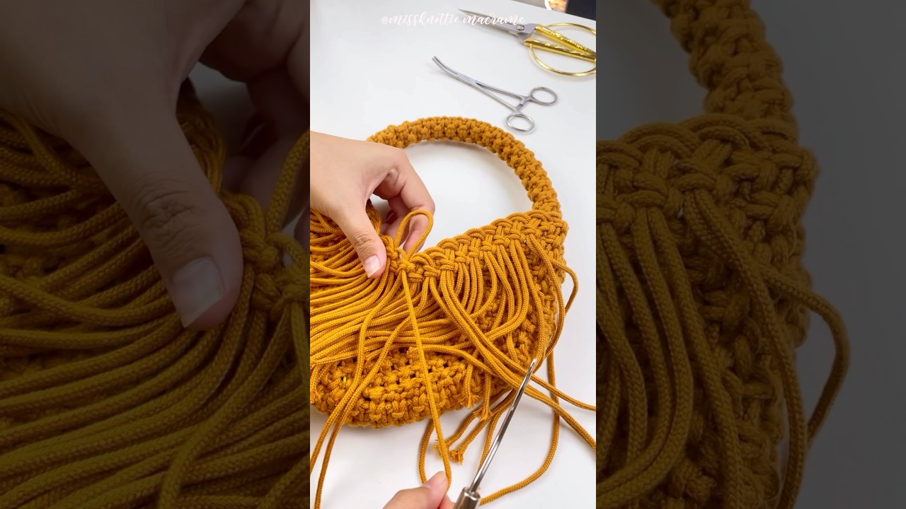 Making of Noemi Handbag #diy #macrame