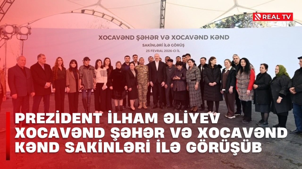 Prezident İlham Əliyev Xocavənd şəhər və Xocavənd kənd sakinləri ilə görüşüb
