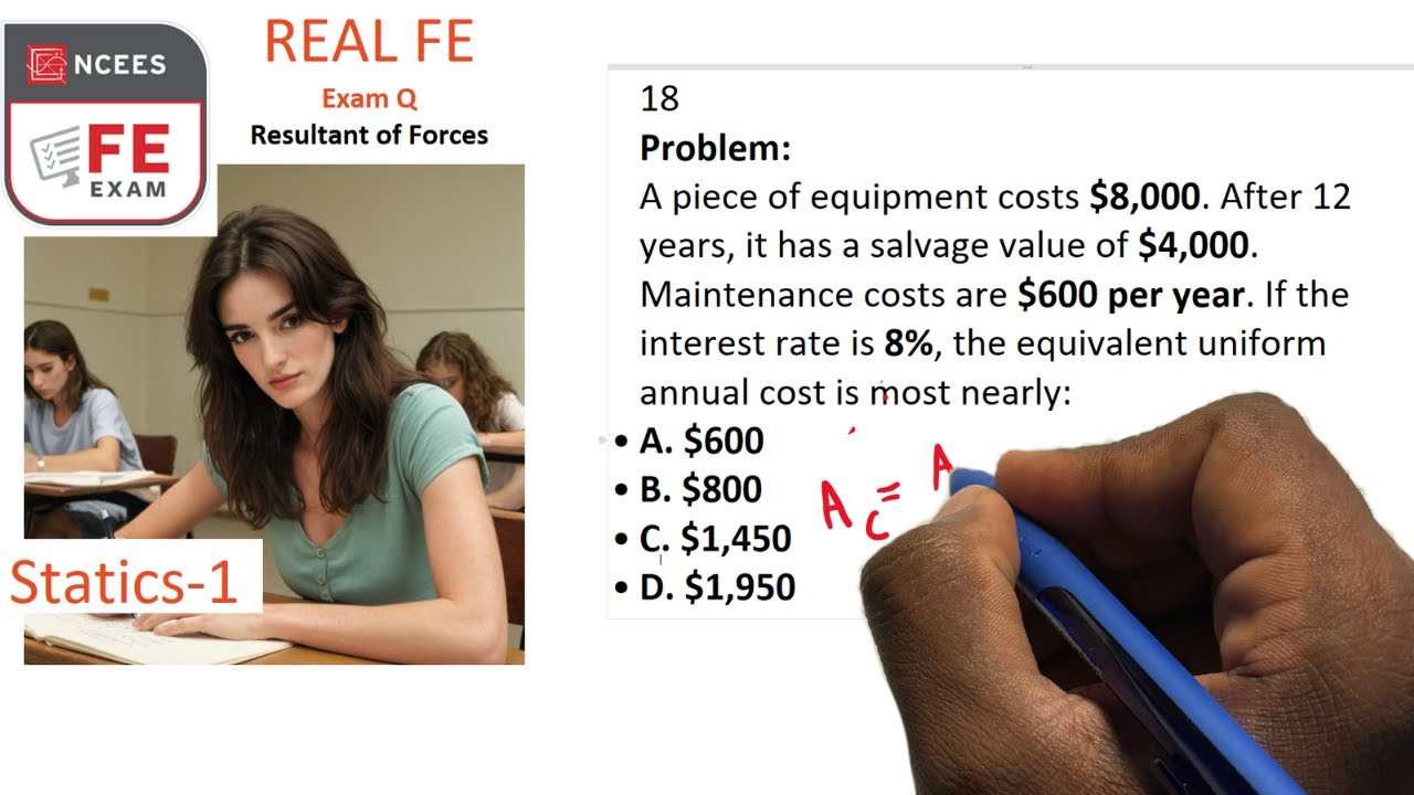 Part 17 - FE Exam review : Engineering Economics Annul cost Problems