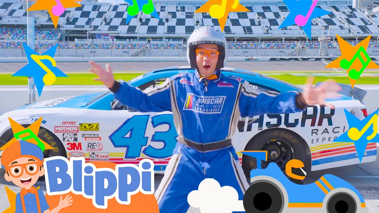Blippi's Racecar Song! Blippi Educational Sports Songs for Kids