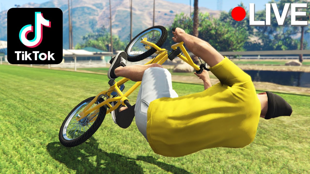 Recreating VIRAL GTA 5 STUNTS on Tik Tok #56! LIVE