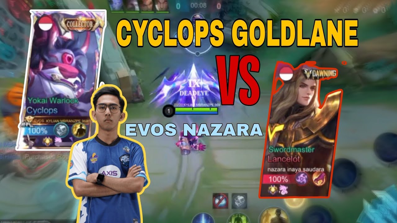 Gameplay Cyclops Gold Lane EVOS BRANZ | Mobile legends 