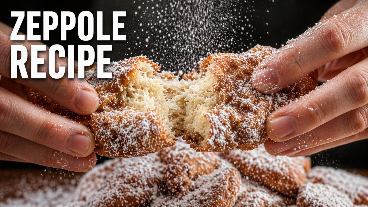 Zeppole Recipe (Italian Fried Dough) | 4K HDR (High-Dynamic Range)