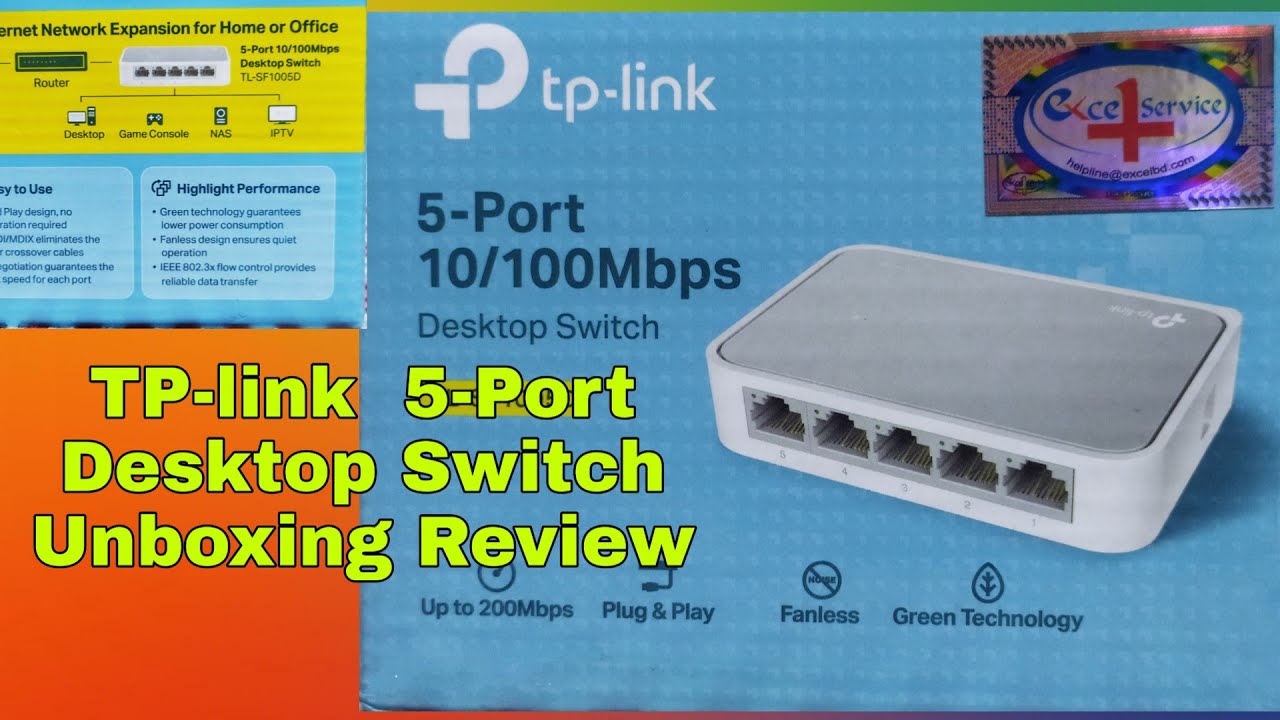 TP-link 5-Port Desktop Switch Unboxing Review।বাংলা রিভিউ,