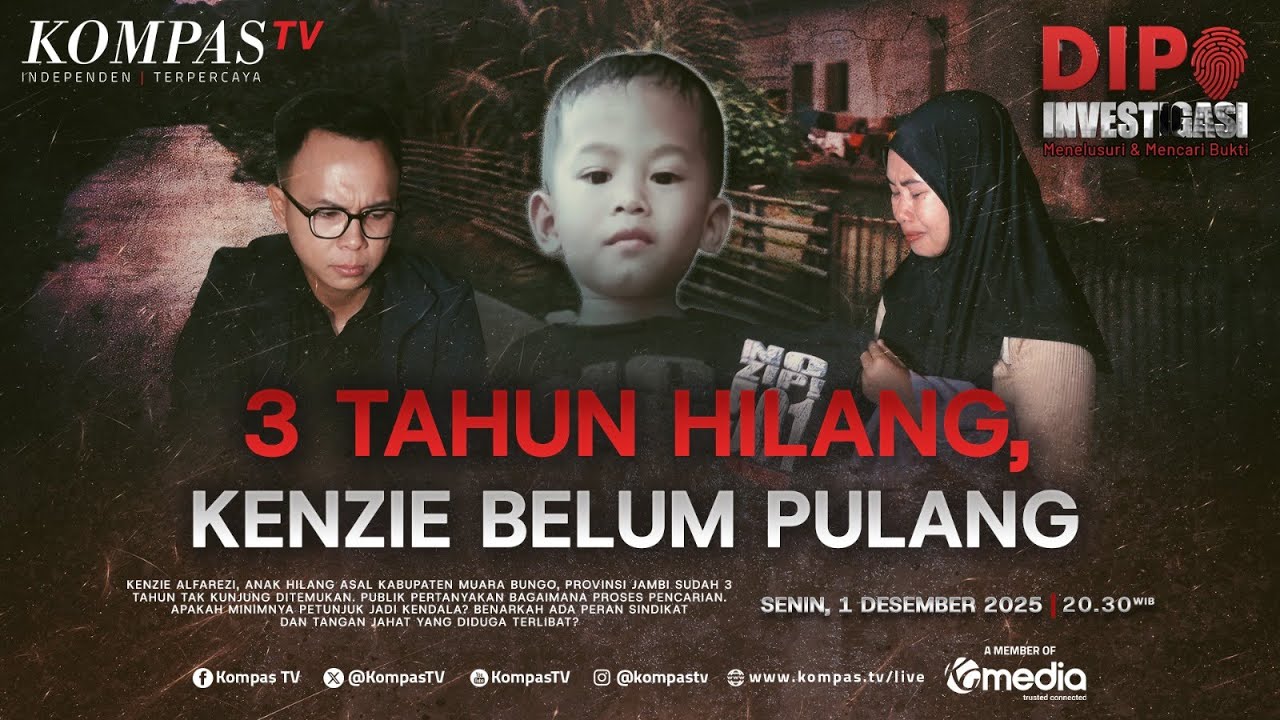 LIVE - 3 Tahun Hilang, Kenzie Belum Pulang | DIPO INVESTIGASI