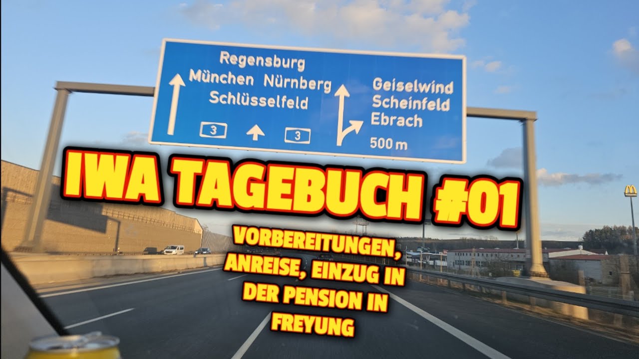 🇩🇪 IWA DIARY #1: Vorbeireitungen, Anreise und Einzug in der Pension in Freyung #witharmour