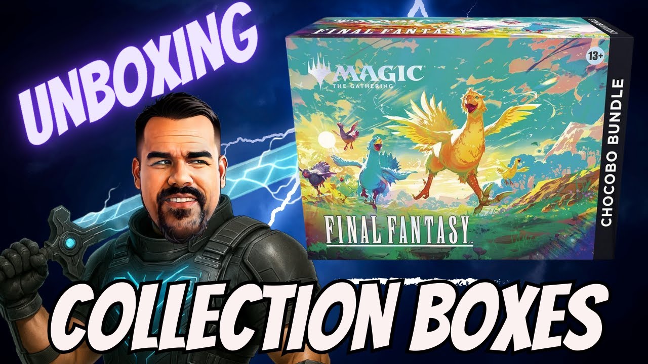 Распаковка набора Magic The Gathering Chocobo из игры Final Fantasy.