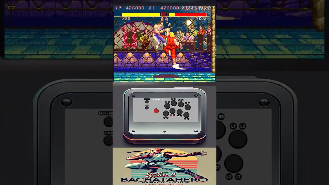Ken vs Vega Street fighter II Alpha Magic #fightcade2 #retrogame #fightcade2 #worldarcadezone