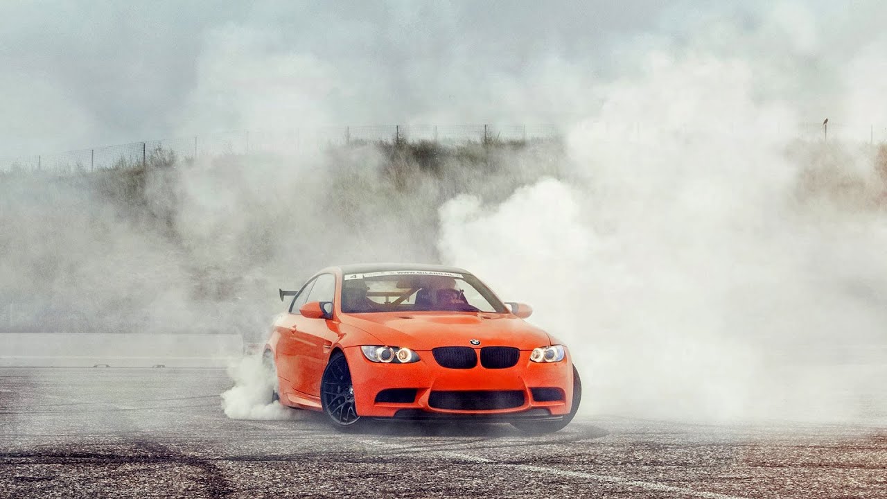 BMW M3 GTS - Crazy BURNOUTS!- 1080p HD