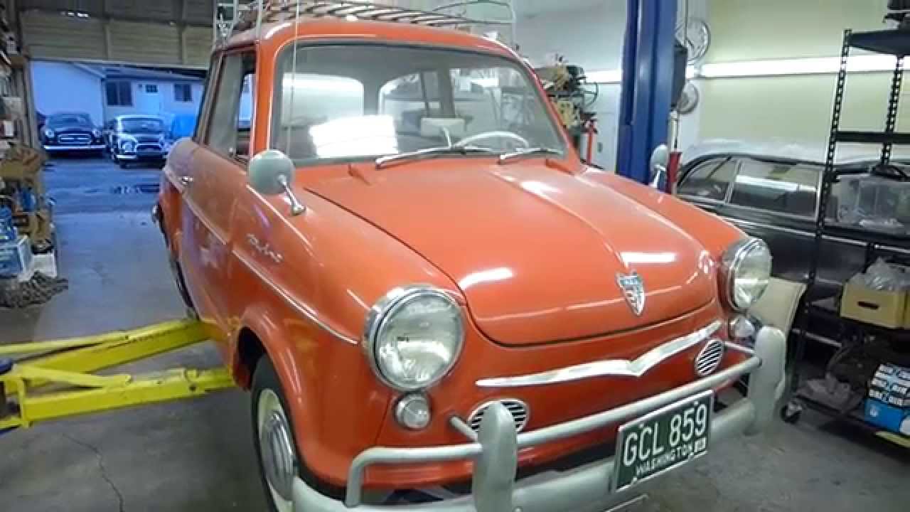 Richard's Red 1960 NSU Prinz 2 cylinder in great detail
