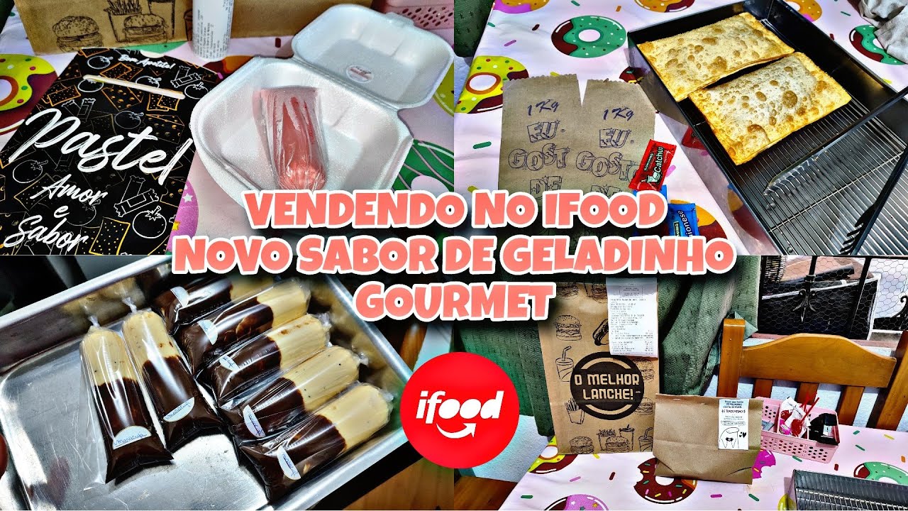 3 DIAS DE VENDAS NO IFOOD/ TRABALHANDO EM CASA / NOVO SABOR DE GELADINHO GOURMET ❤️