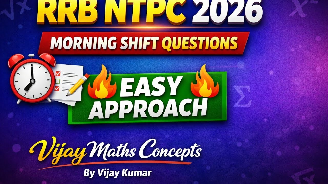 RRB - NTPC / 16/03/026;1st shift questions 