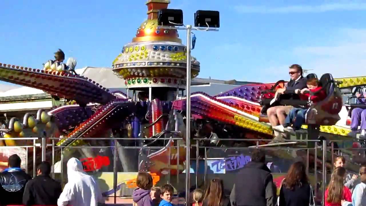 Clacton On Sea Pier Rides In HD Super Skid & TECHNO JUMP