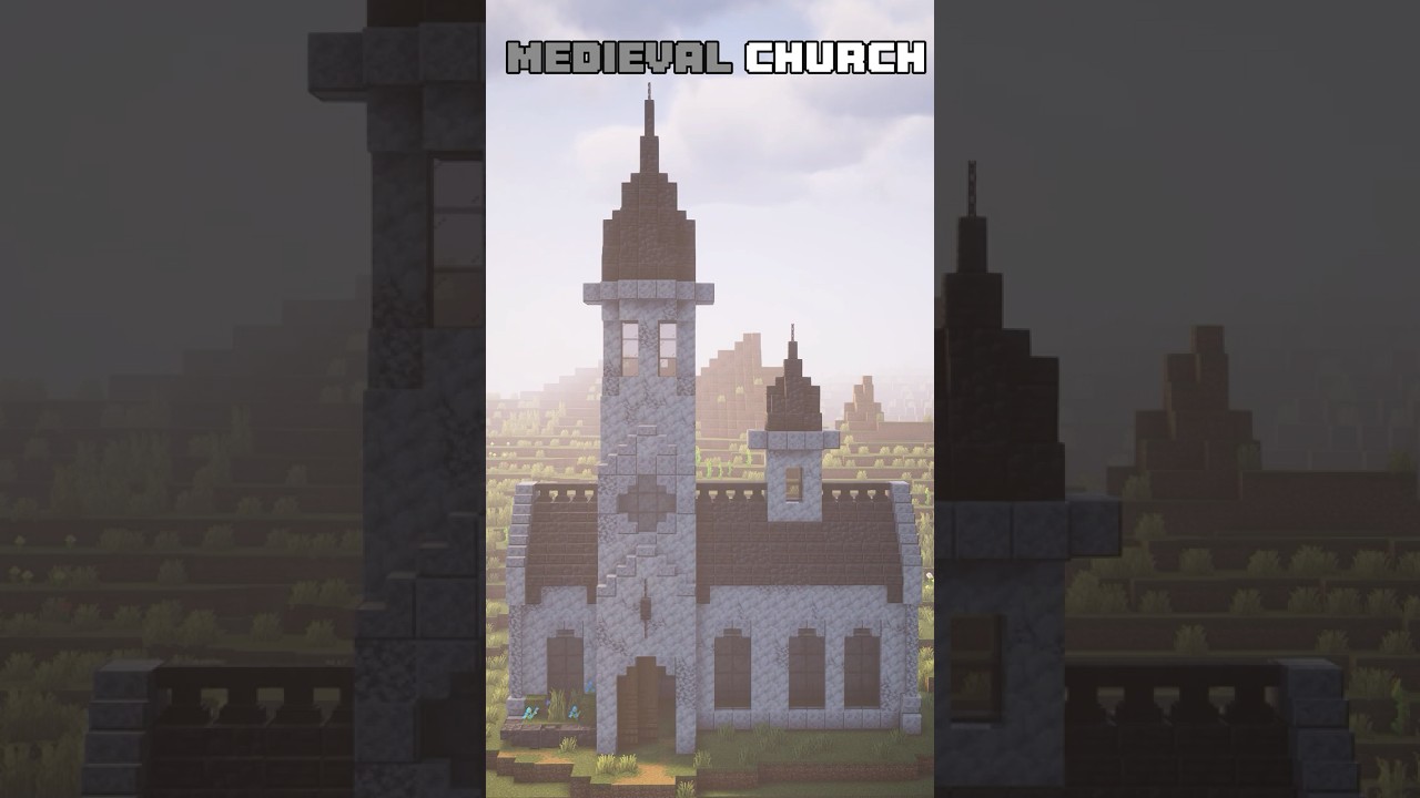 Minecraft How To Build a Medieval Church🏠