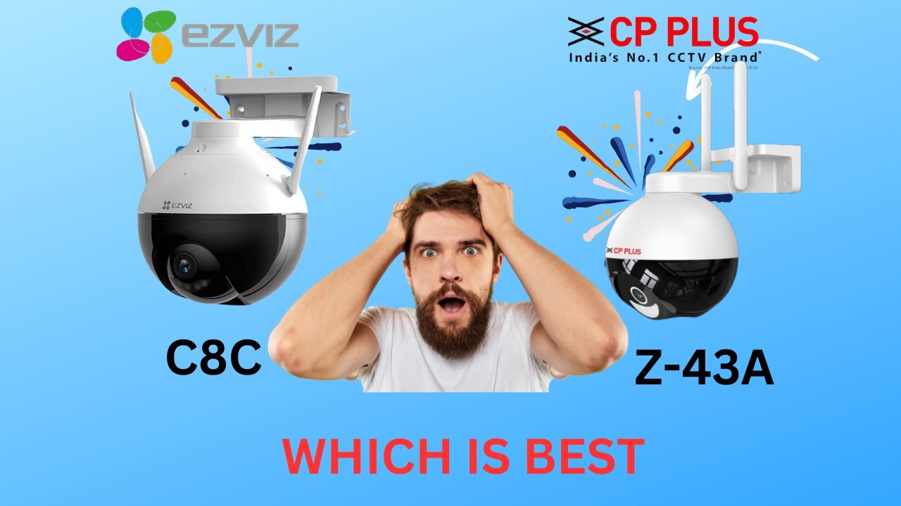 CPPLUS EZYCAM Z43A Comparison with EZVIZ C8C  WIFI CAMERA