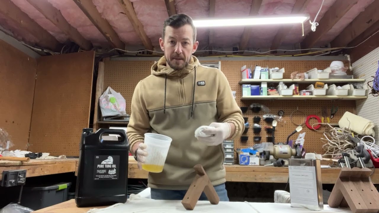 Tung oil finish on Walnut