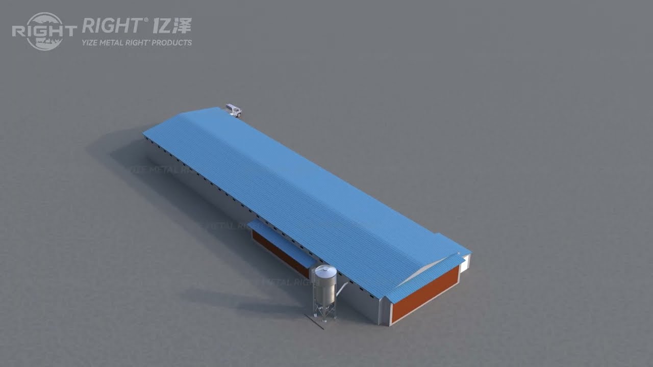 RIGHT® Poultry Farm丨How does a fully automated A Type chicken house work