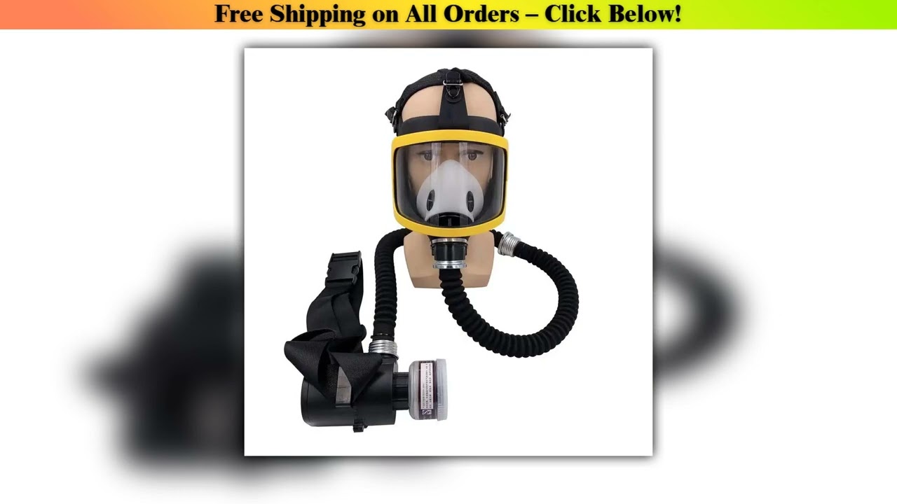 ectric Constant Air Flow Supplied Fed Full/Half Face Gas Mask Breathing System Protective