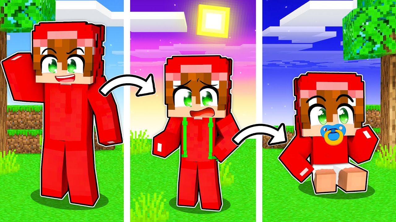 Me Convert&iacute; en un BEB&Eacute; en Minecraft!