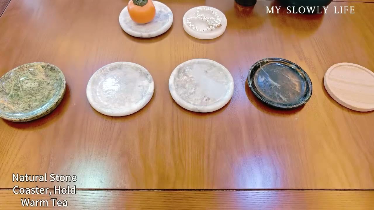 Premium Natural Stone Coaster | Elegant Protection for Hot Drinks