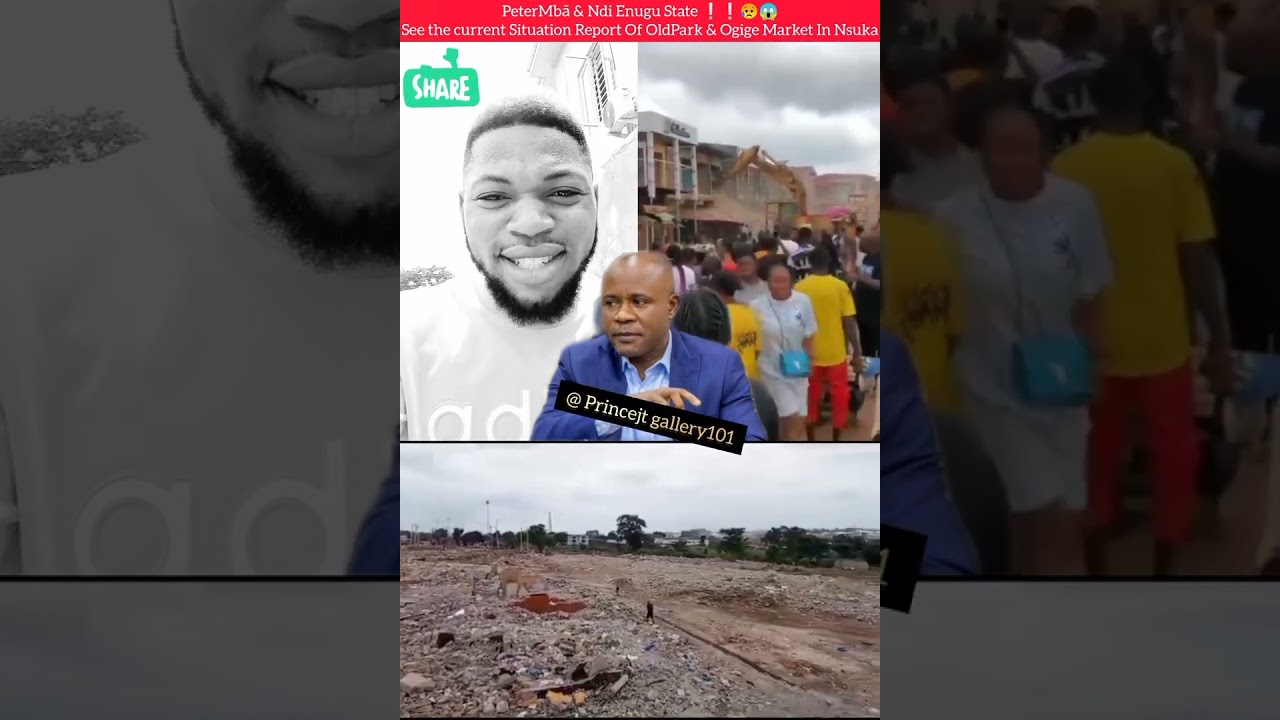 PeterMbā & Ndi Enugu State ❗❗😥😱See the current Situation Report Of OldPark & Ogige Market In Nsuka
