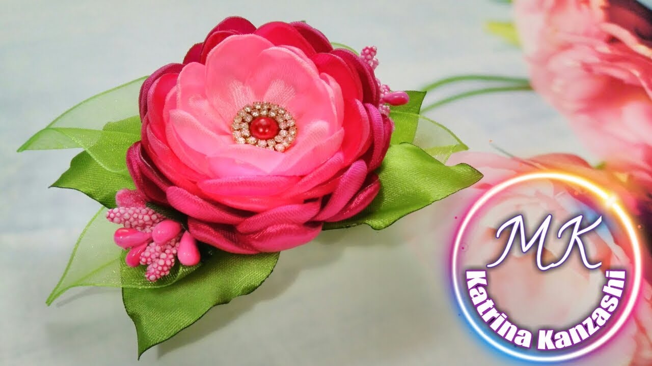 Цветок на любую основу за 10минут/Flor em qualquer base para 10minut .