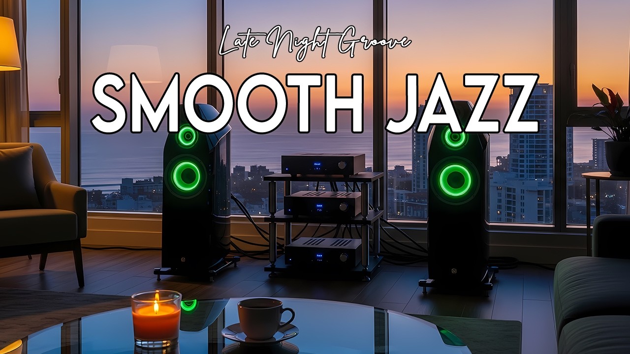 Smooth Jazz–Soulful R&B 🌙 Chill Beats Mix with Neon Speakers & Ocean Views for Study & Relaxation