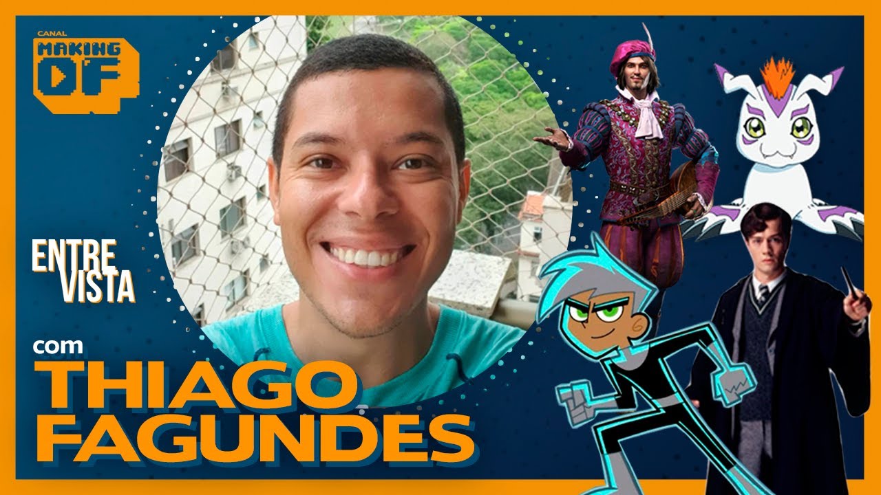 DUBLADOR THIAGO FAGUNDES | A voz do Danny Phantom e do Gomamon (Digimon)