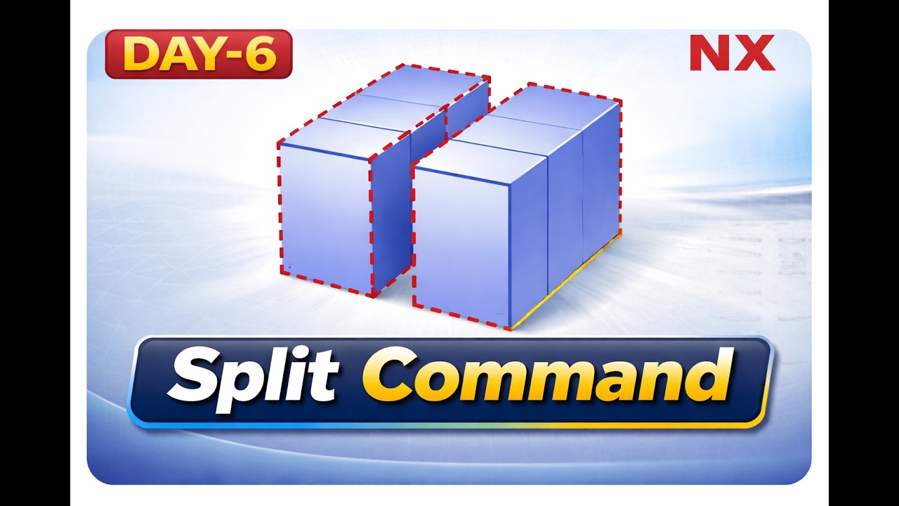 “Split Command in Siemens NX (Beginner to Pro) | Day-6 NX Tutorial”