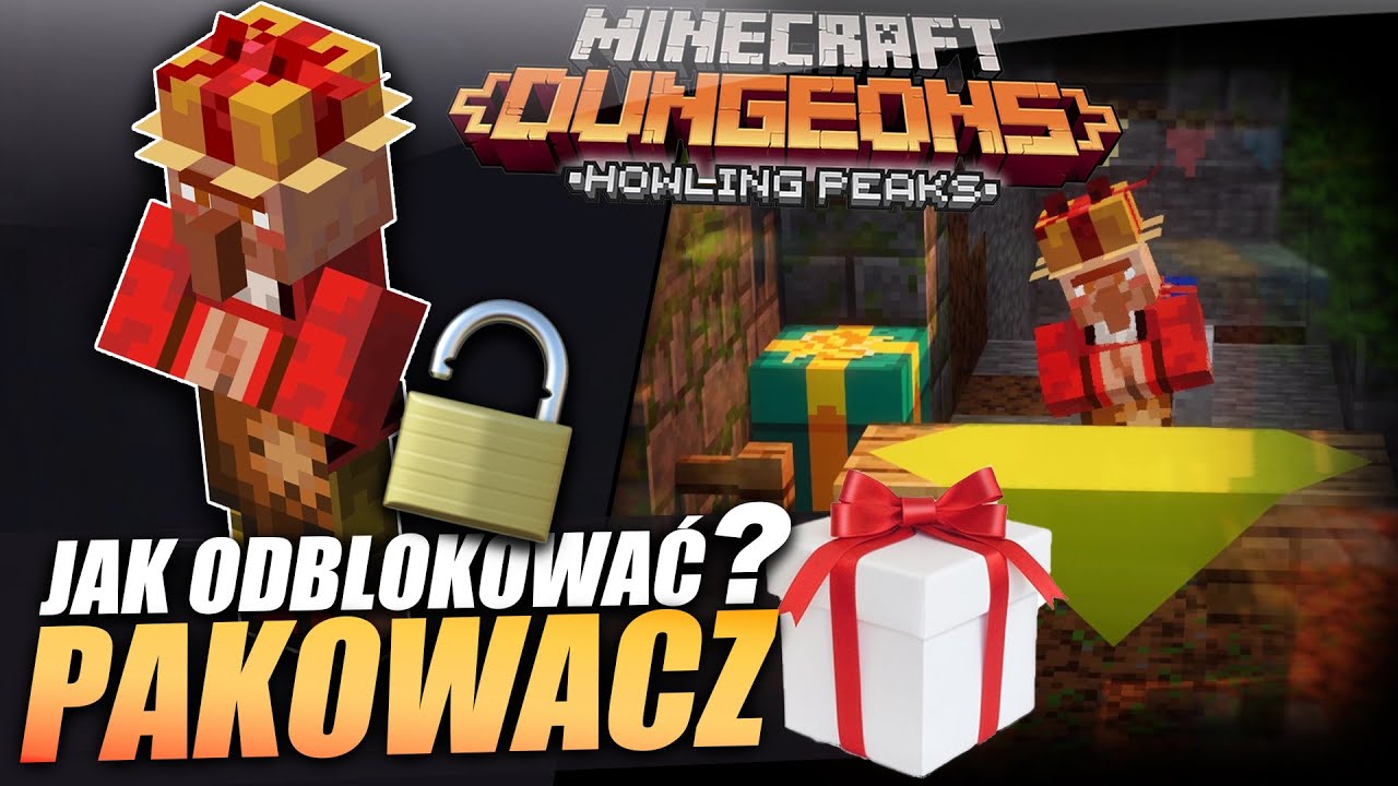 JAK ODBLOKOWAĆ: PAKOWACZ PREZENTÓW / GIFT WRAPPER - Minecraft Dungeons (PL)