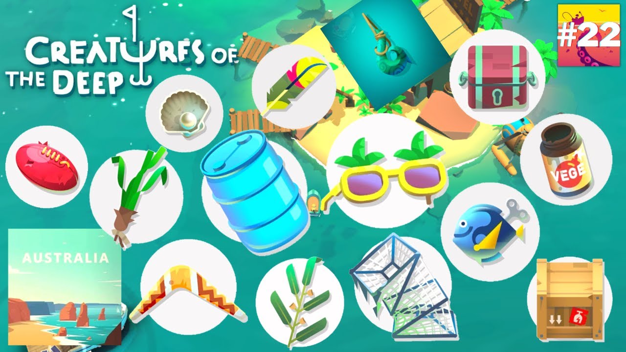 Creatures Of The Deep : Trashes In Australia Map