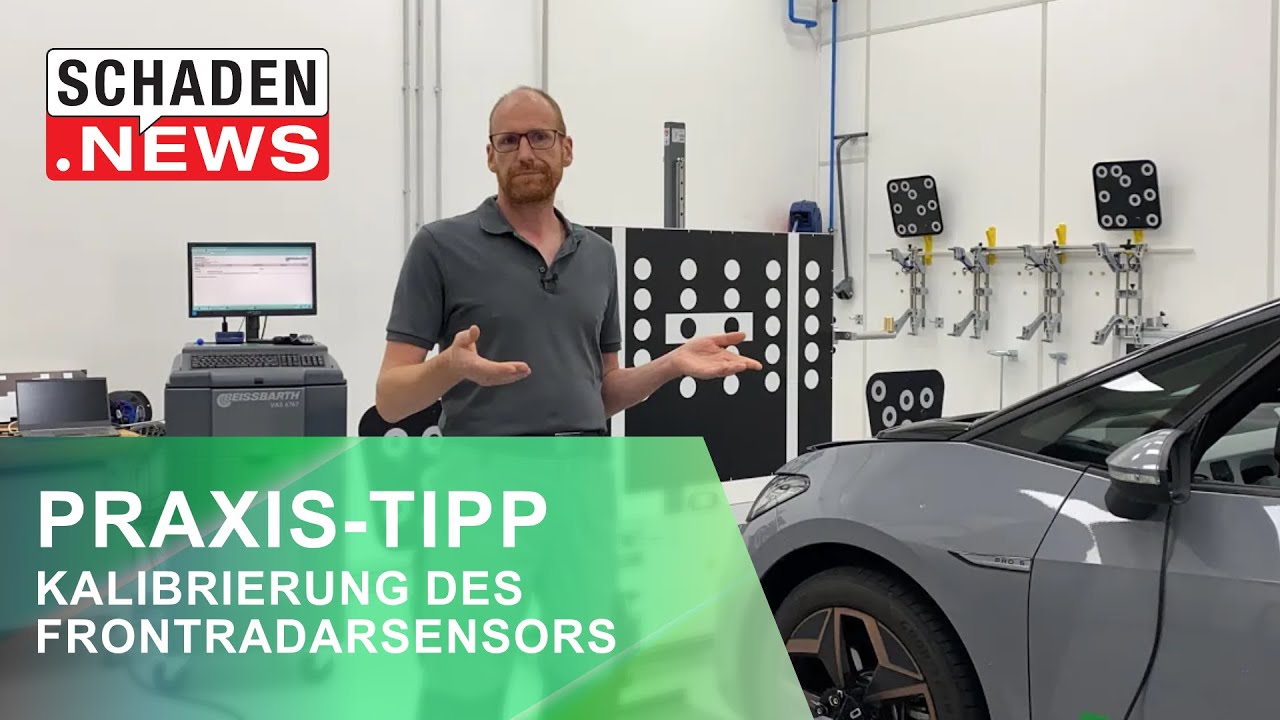 Kalibrierung des Frontradarsensors – Schritt für Schritt