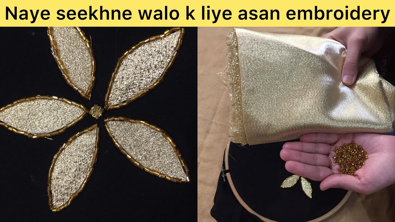 Easy gota patti embroidery | ghar par kare asaan embroidery