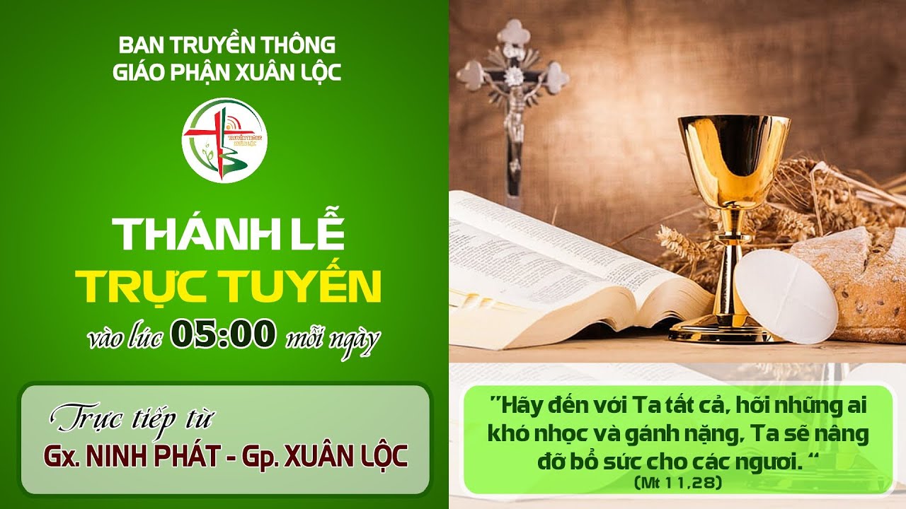 (TRỰC TIẾP) TH&Aacute;NH LỄ ONLINE THỨ BẢY  TUẦN XXV  THƯỜNG NI&Ecirc;N - NĂM C ( 27-09-2025)