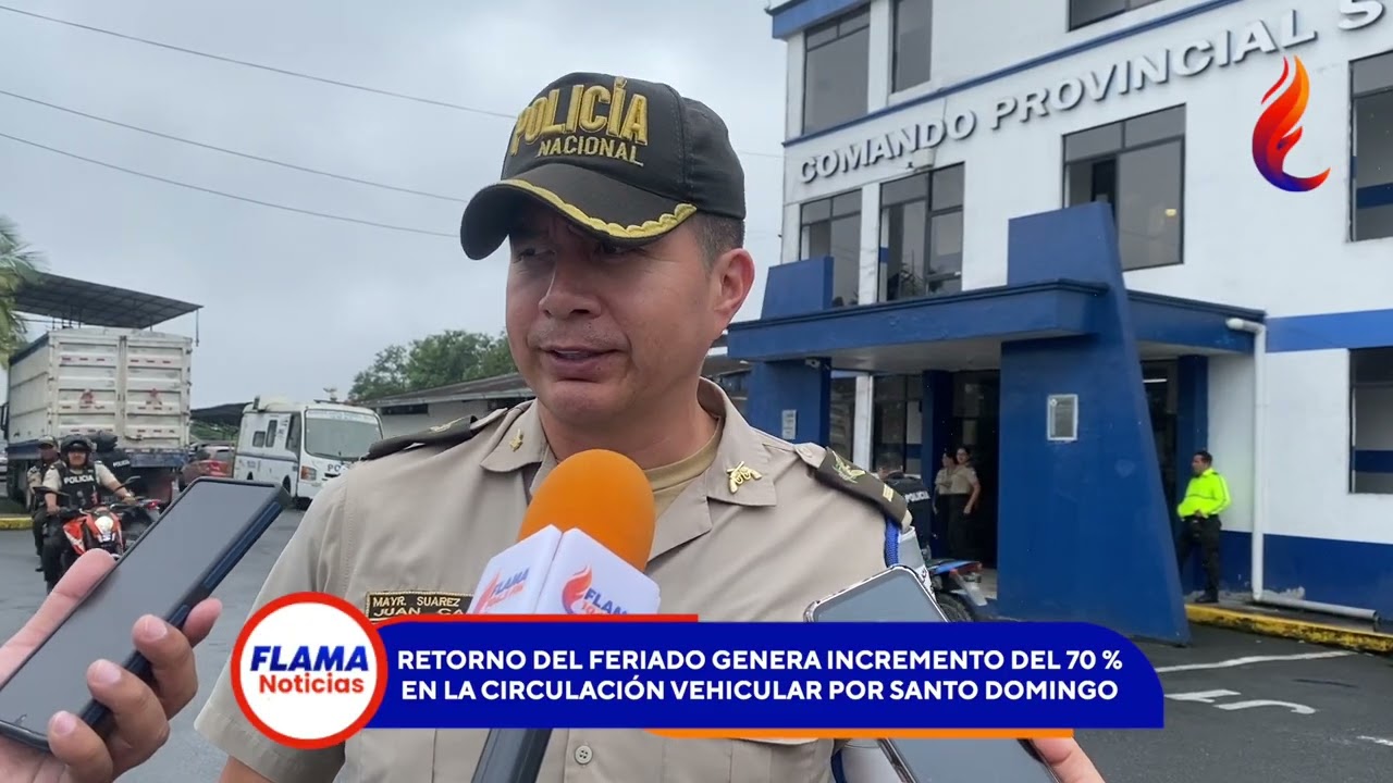 Retorno del feriado genera intenso tráfico 