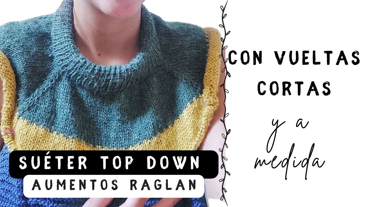 Suéter Top Down en AGUJAS CIRCULARES Parte 1