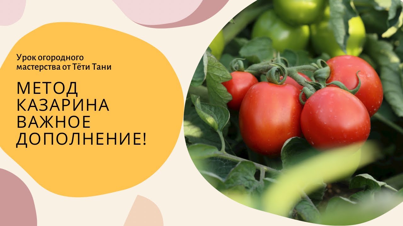 765. Продолжение метода Казарина. Важное дополнение .