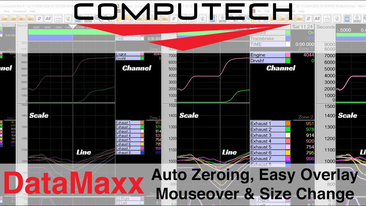 DataMaxx Software Update 7.3.0 - Auto Zeroing, Easy Overlay, Mouseover & Size Change