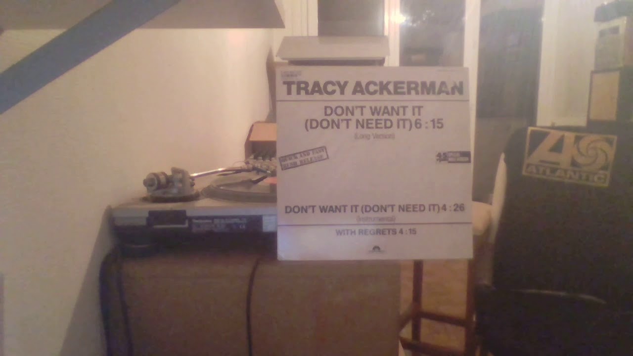 TRACY ACKERMAN -  WITH REGRETS  POLYDOR REC 86