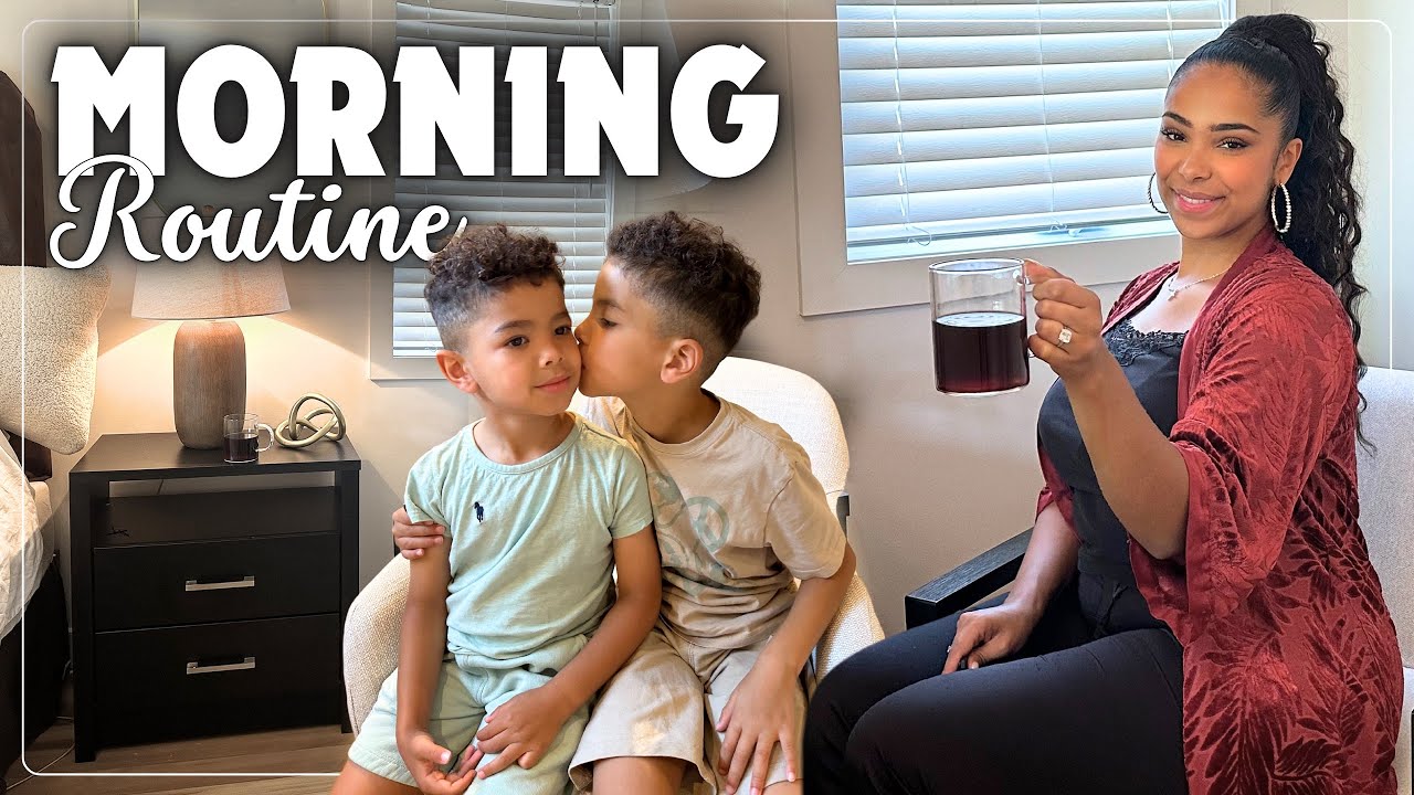 ☀️Notre MORNING ROUTINE en famille , simple et chaleureuse + activité pâte à sel 💕