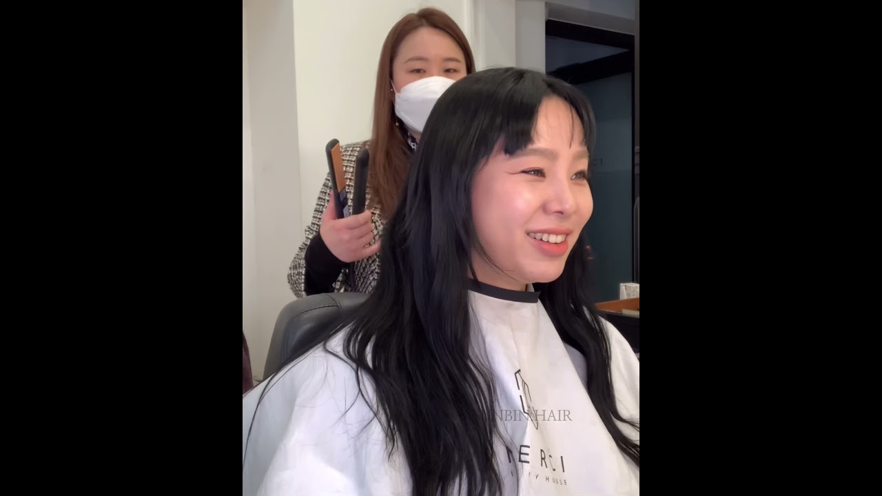 붙임머리 웨이브넣기