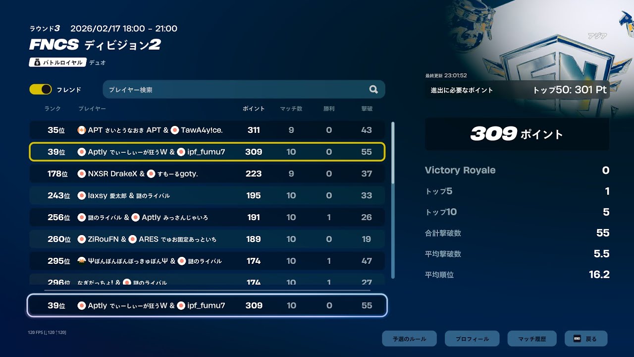 div2 ディビジョン2 39位突破！！【フォートナイト/Fortnite】